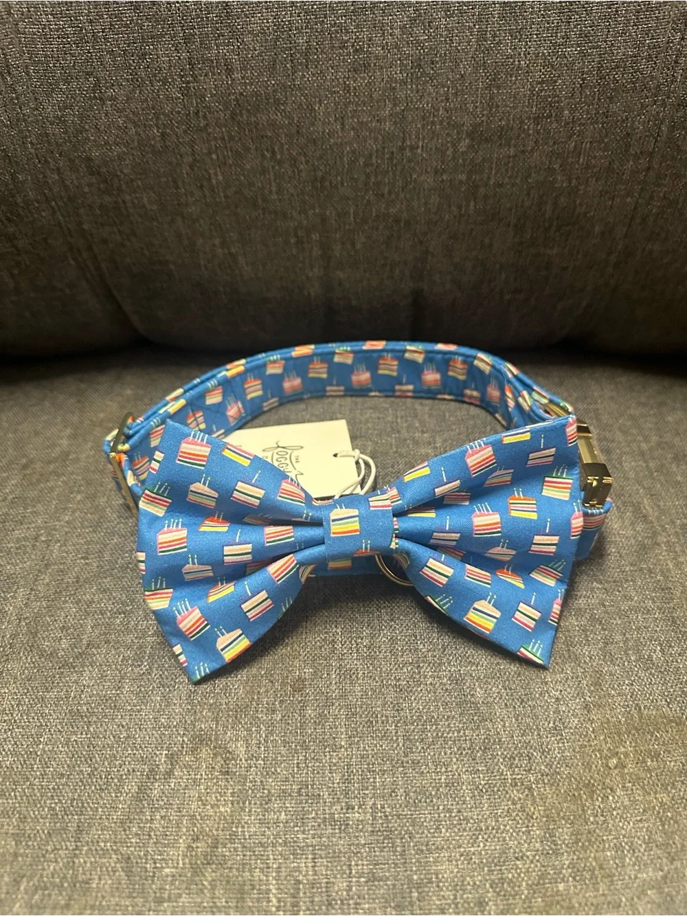 The Foggy Dog ‘Piece of Cake’ Bow Tie & Collar Set